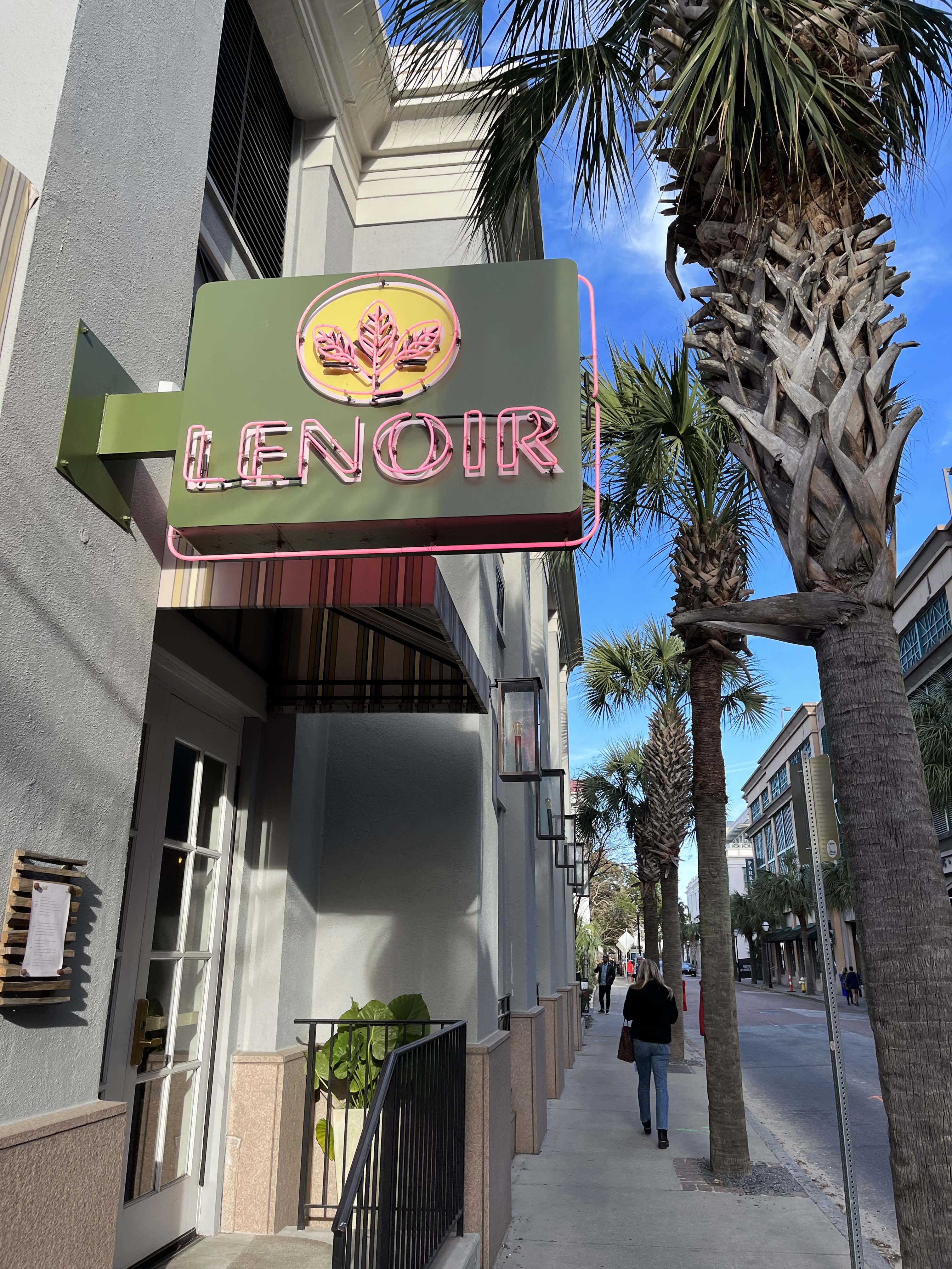 exterior of lenoir in downtown charleston