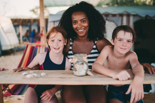 Black nanny stock photo