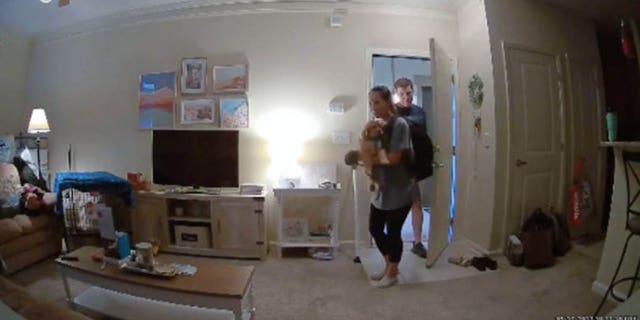 Megan and Alex Herring met in 2018 at their local church, but only started dating the following year. Now, they've caught a handful of "first" memories to look back on for years to come, all thanks to their Ring video doorbell.