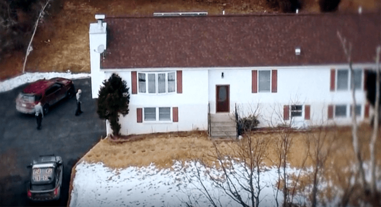 The family home of accused murderer Bryan Kohberger in Albrightsville, Pa.