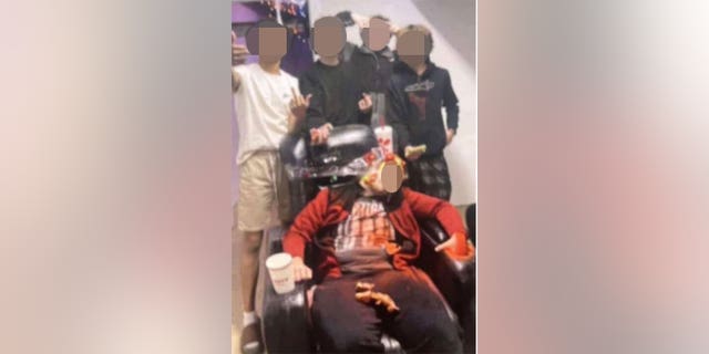 Georgia police are investigating the alleged abused of Trent Lehrkamp, who is shown passed out in a chair.