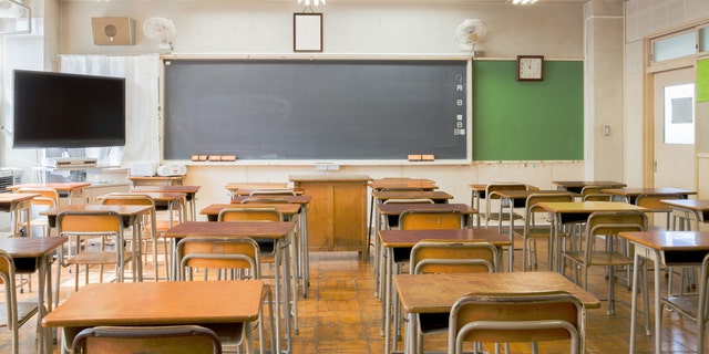 An empty classroom