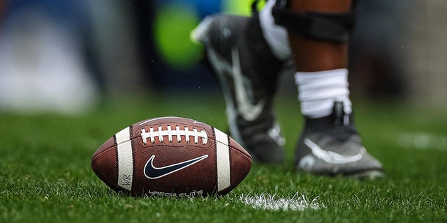 A football at Penn State