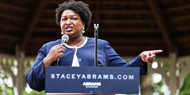 Stacey Abrams in Reynolds, Georgia