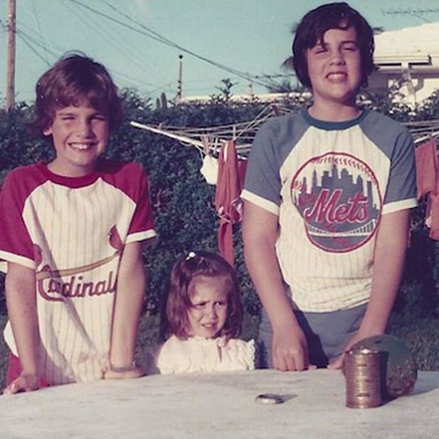 Christie, right, stands with his brother, Todd, in this old photo <a href=