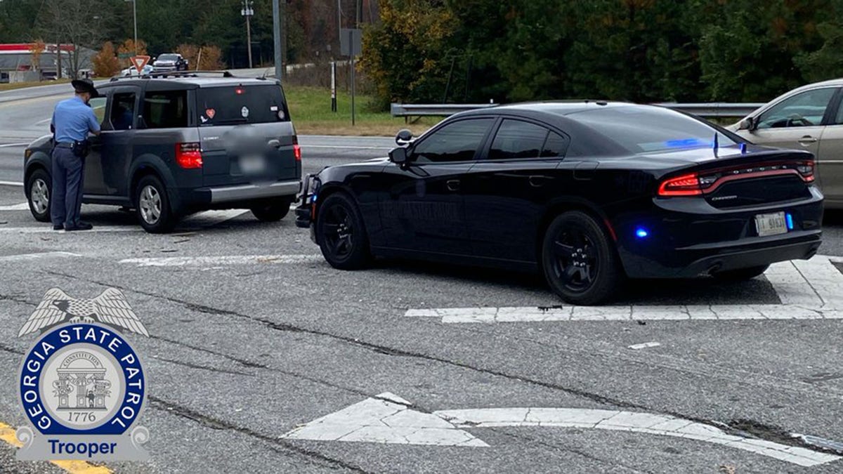 Trooper Chase Redner conducting traffic stop in 2021